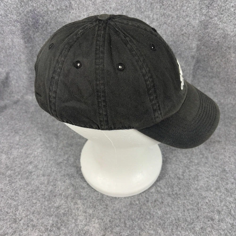 Adidas Unisex Relaxed Fit Baseball Cap OSFM Black Embroidered Logo Cotton Hat